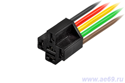 Колодка реле разъём реле сокет реле фишка реле соединитель реле коннектор реле с проводами 0,75 1,50 авто 9016СБ5
