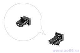 Колодка соединит. 4 конт. 0,64мм TH 025 1379658-1(аналог, голая)