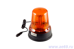  Фонарь проблесковый светодиод. МИМ 05 (LED) большой (желтый, магнит ) Россия