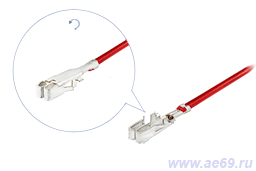 Клемма контакт наконечник разъём пин штырь вилкак Клемма "053" в гнездо предохранителя блока предохранителей Авар а\м Калина Приора ДП30 лужёная в сборе с проводом 0,75 мм кв