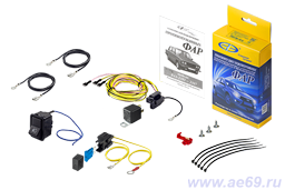 Комплект для подключения противотуманных фар ПТФ ВАЗ 2101-07 проводка набор на туманки провода жгут противотуманных фар АК2101П