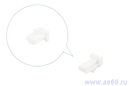 Колодка соединит. 4 конт. 0,64мм TH 025 1379658-1(аналог, голая)