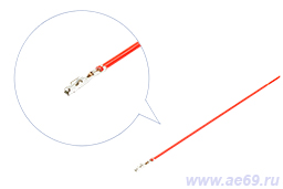  Клемма "мама" серия 0,64мм колодок TH 025 (лужён., в сборе с проводом 0,35мм кв.)