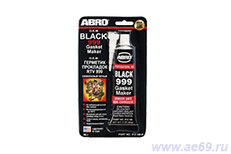 Герметик силиконовый "Abro" черный 85гр.
