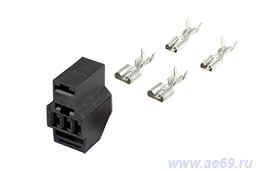 Колодка соединит. реле (в к-кте с 4-мя клеммами, 2х(0,50-1,00мм кв.)+2х(1,50-2,50мм кв.))