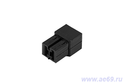 Колодка соединит. 2 конт. 6,3 мм гнездо (голая) 9003
