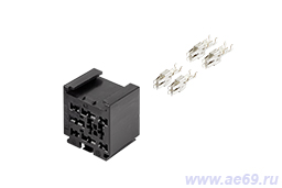 Колодка соединит. реле ВАЗ 2180 Веста (наборн., с 4-мя кл., 2х(0,50-1,00мм кв.)+2х(1,50-2,50мм кв.))